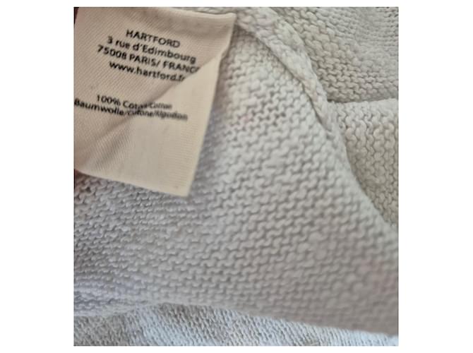 Hartford Damen Pullover Größe 1/36/S weiß Baumwollstrick - Ansicht 5