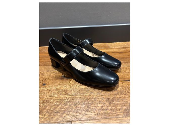Décolleté Mary Jane in pelle nera Dior Nero - vista 11