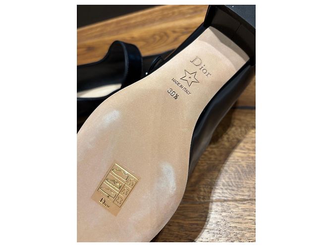 Décolleté Mary Jane in pelle nera Dior Nero - vista 3