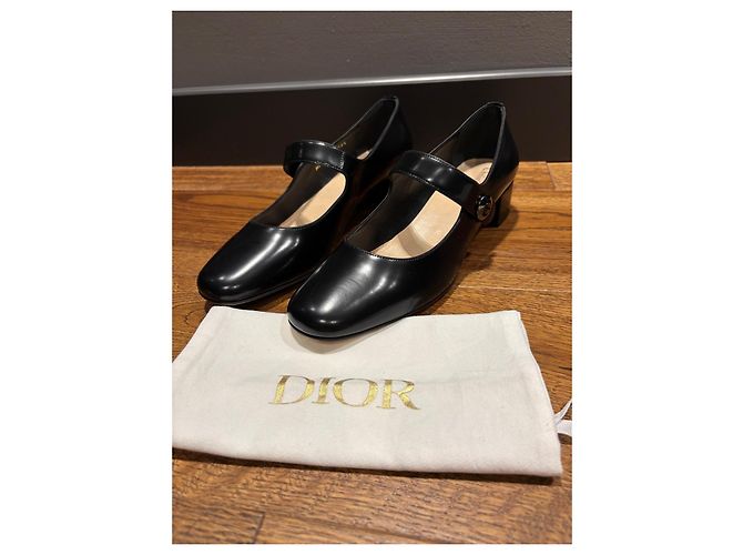 Décolleté Mary Jane in pelle nera Dior Nero - vista 6