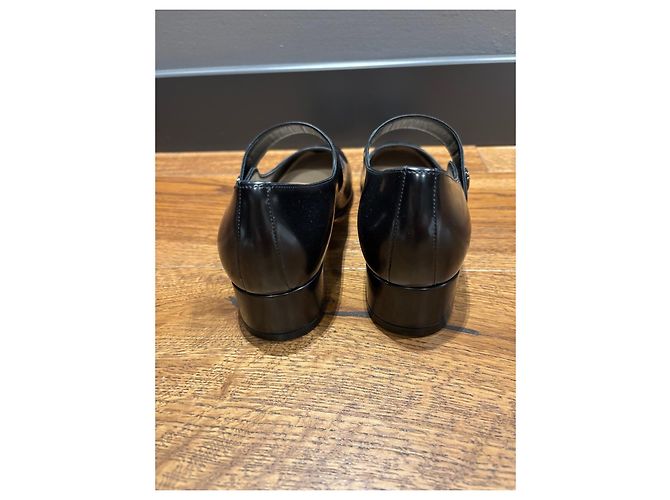 Décolleté Mary Jane in pelle nera Dior Nero - vista 8