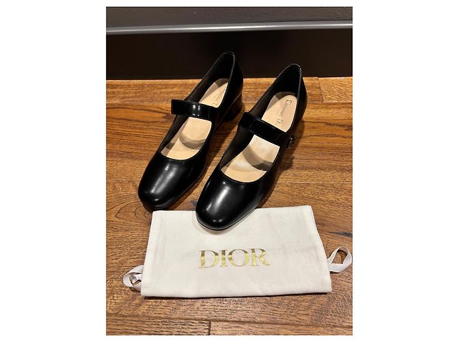 Décolleté Mary Jane in pelle nera Dior Nero - vista 9