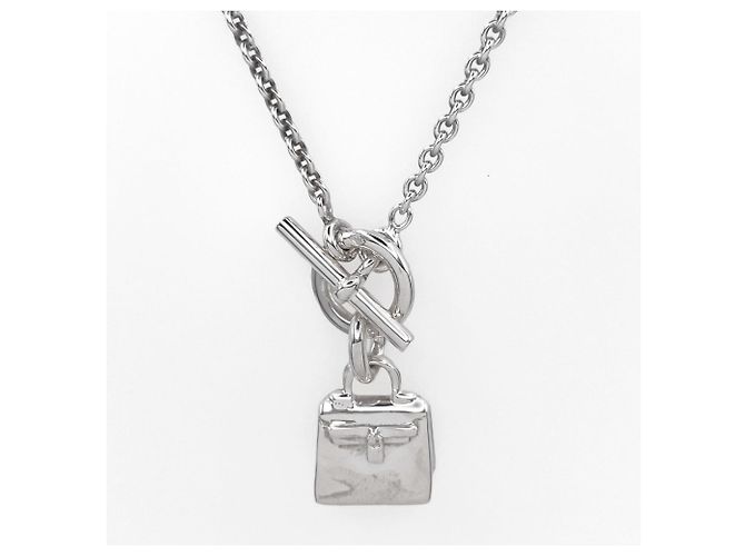 Hermès HERMES Amulette Kelly Anhänger Halskette Silber - Ansicht 2