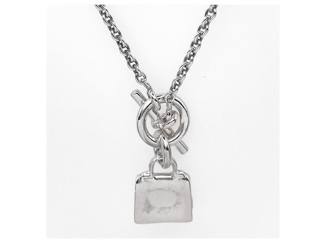 Hermès HERMES Amulette Kelly Anhänger Halskette Silber - Ansicht 3