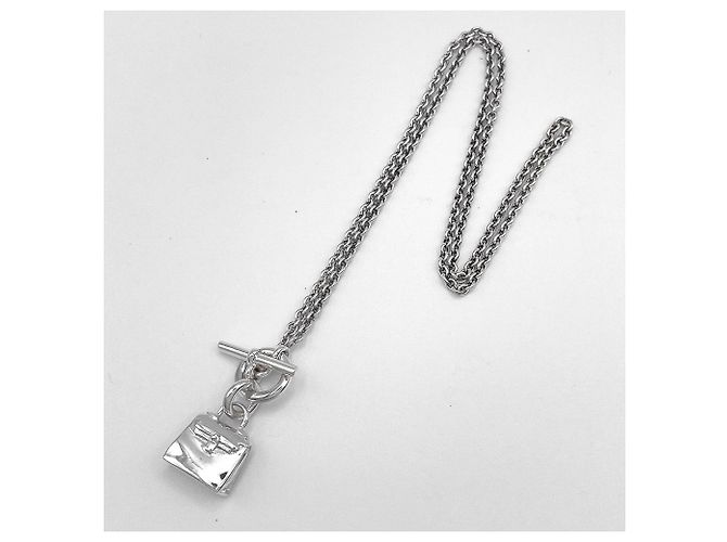 Hermès HERMES Amulette Kelly Anhänger Halskette Silber - Ansicht 4