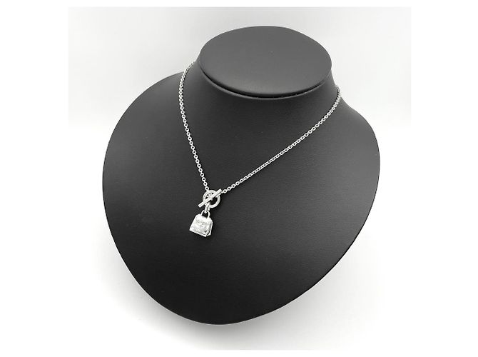 Hermès HERMES Amulette Kelly Anhänger Halskette Silber - Ansicht 7