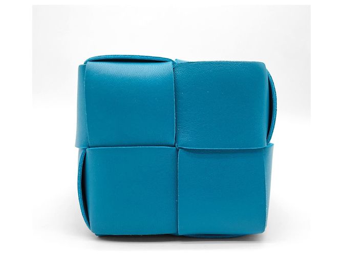 Borsa a tracolla a secchiello Cassette Bottega Veneta Blu - vista 5