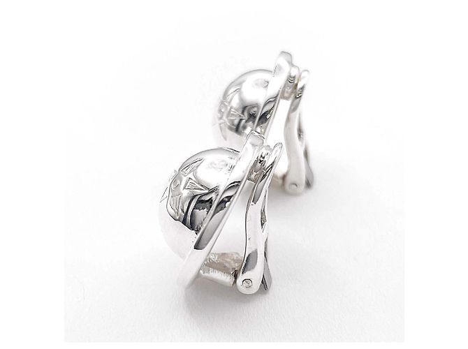 Céline Orecchini a clip Celine Vintage Silver Star Ball Argento - vista 3