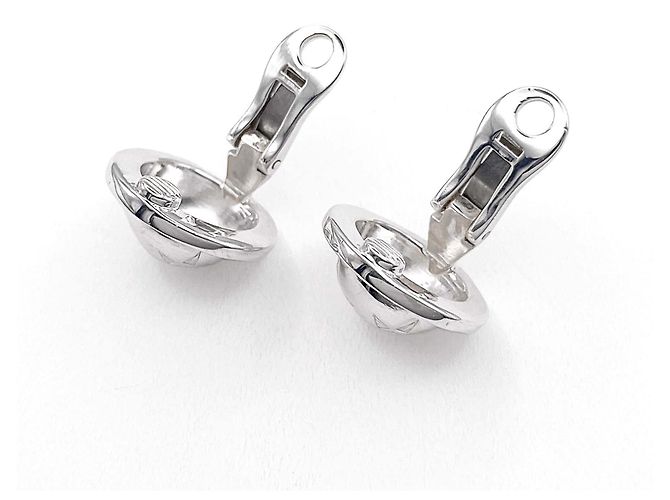 Céline Orecchini a clip Celine Vintage Silver Star Ball Argento - vista 5