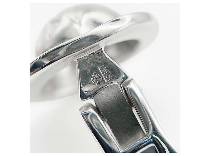 Céline Orecchini a clip Celine Vintage Silver Star Ball Argento - vista 7