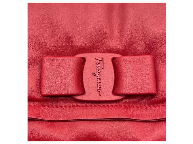Borsa a tracolla Salvatore Ferragamo VIVA BOW Rosso - vista 13