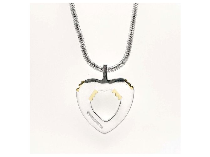 Tiffany & Co Collana combinata a catena a serpente e molla a forma di cuore Tiffany Argento D'oro - vista 3