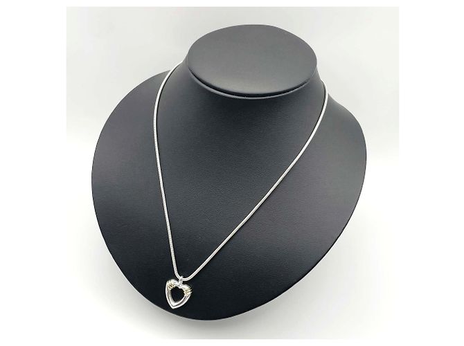 Tiffany & Co Collana combinata a catena a serpente e molla a forma di cuore Tiffany Argento D'oro - vista 7