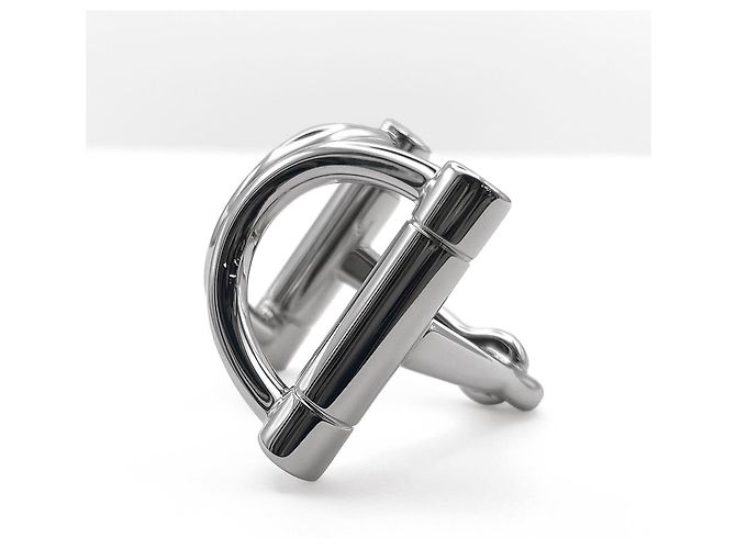 Ring Hermès Anillo para pañuelo Mini Double D Hermes Plata - vista 2