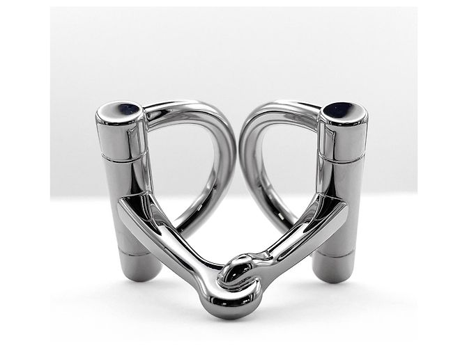 Ring Hermès Anillo para pañuelo Mini Double D Hermes Plata - vista 5