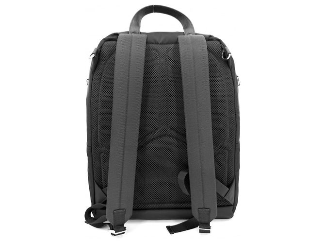 Prada Black Nylon Backpack with Silver Hardware - view 2
