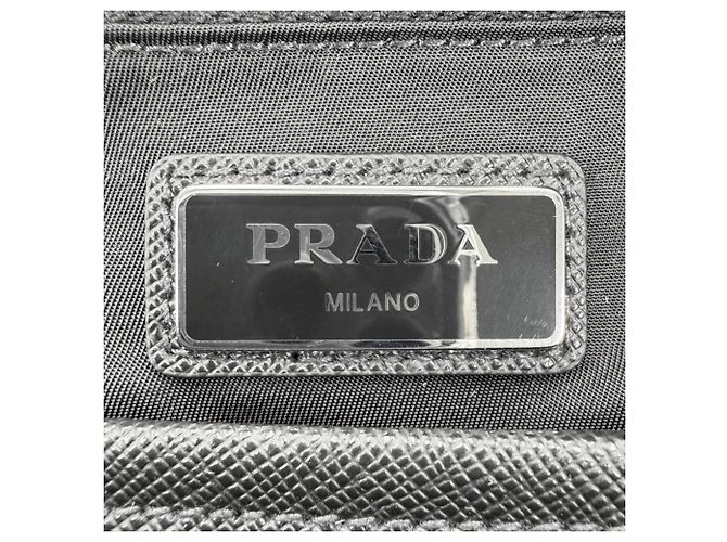 Prada Black Nylon Backpack with Silver Hardware - view 5