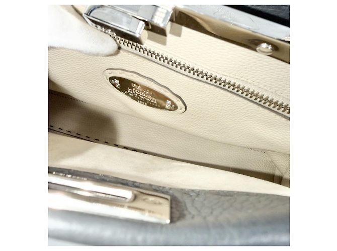 Fendi Peekaboo Lederhandtasche Braun - Ansicht 4