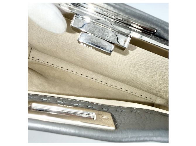 Fendi Peekaboo Lederhandtasche Braun - Ansicht 5