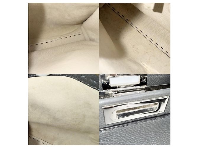 Fendi Peekaboo Lederhandtasche Braun - Ansicht 8