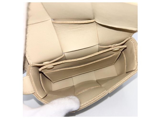 Borsa a tracolla Maxi Intrecciato Cassette Candy da donna Bottega Veneta Beige - vista 4