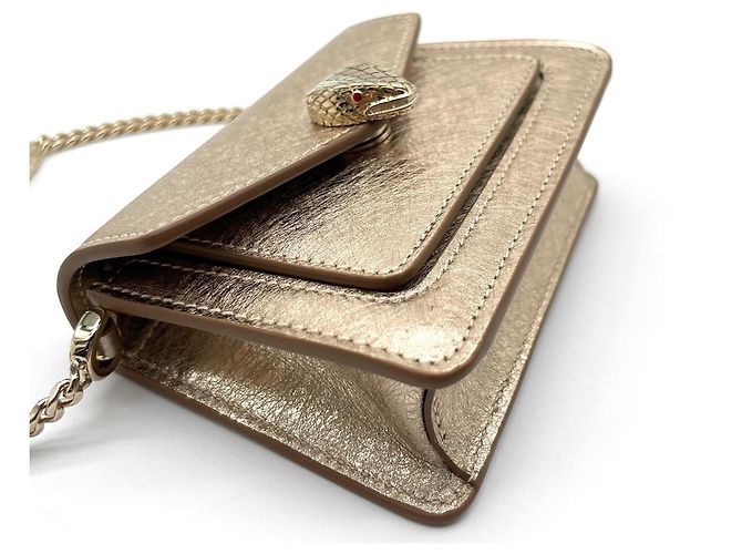 Bulgari Borsa a tracolla Bvlgari Serpenti Forever Day Tonight D'oro - vista 9