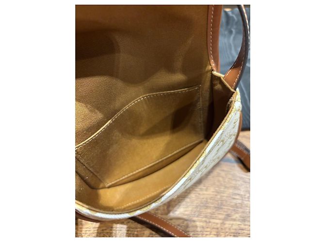 Céline Celine Triomphe Canvas Umhängetasche Braun Beige - Ansicht 7