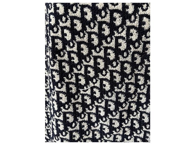 Poncho Christian Dior Monogram Negro Blanco - vista 3