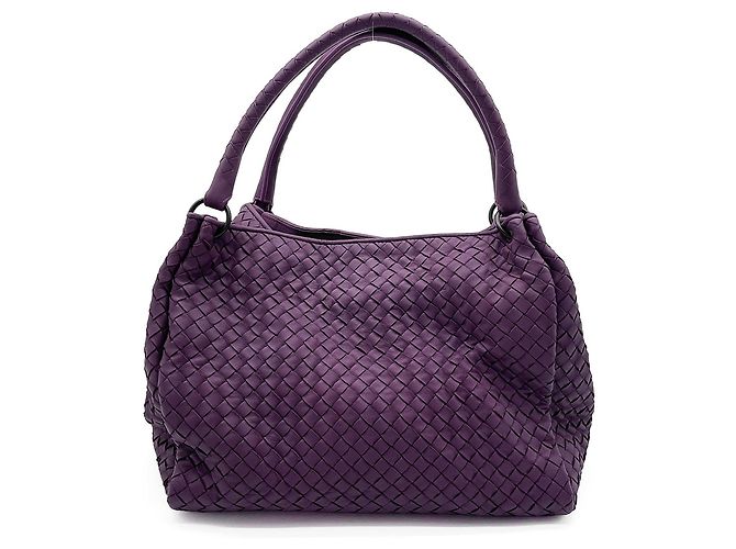 Borsa Parachute Bottega Veneta in pelle Intrecciato viola - vista 2