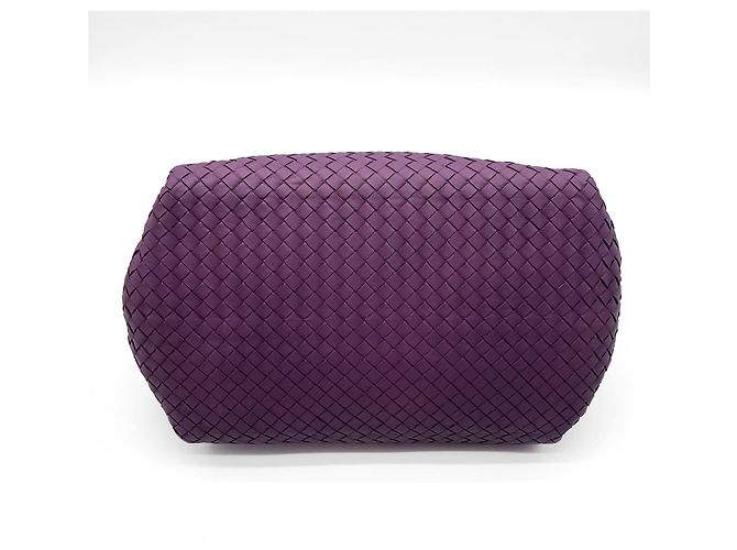 Borsa Parachute Bottega Veneta in pelle Intrecciato viola - vista 5