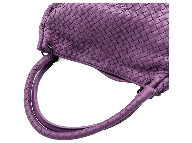 Borsa Parachute Bottega Veneta in pelle Intrecciato viola - vista 6