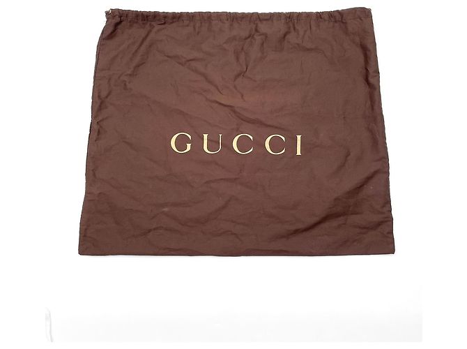 Zaino Gucci in tela GG marrone e pelle - vista 15