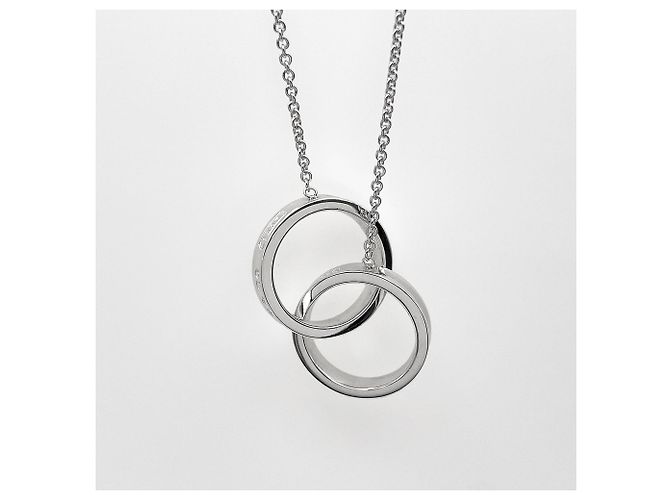 Tiffany & Co Collana con pendente Tiffany 1837 Interlocking Circle Argento - vista 2