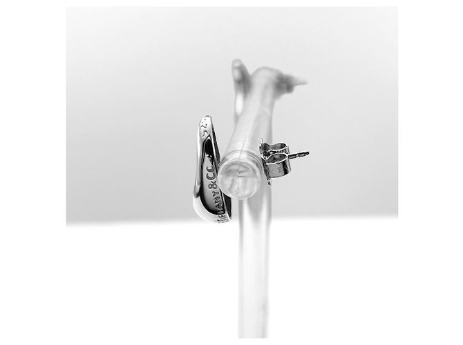 Tiffany & Co Orecchini a lobo Tiffany Teardrop Large 13mm Argento - vista 4