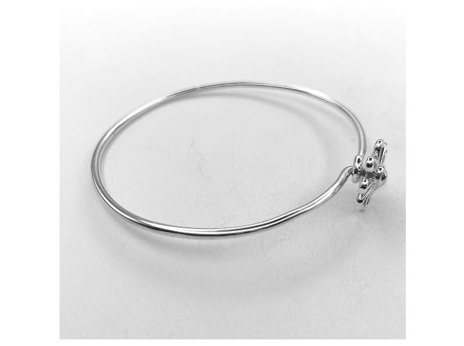 Bracciale rigido Tiffany & Co. Daisy Flower Argento - vista 5