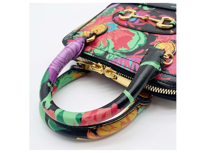 Borsa a tracolla GUCCI Horsebit 1955 Collaborazione KEN SCOTT Nero - vista 5