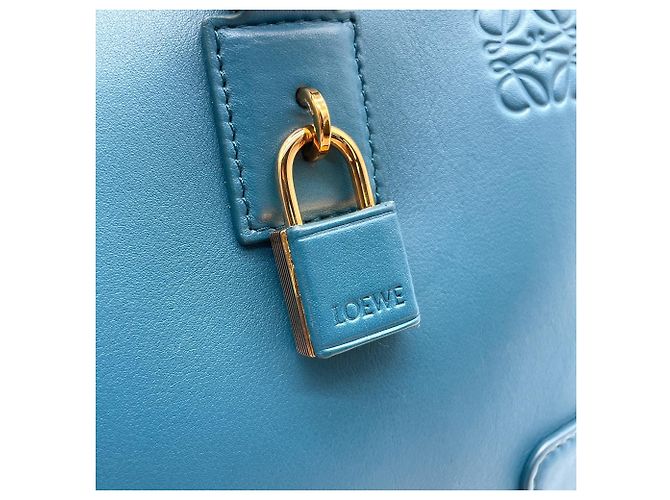 Borsa a tracolla Loewe Amazona 28 Anagram Blu - vista 11