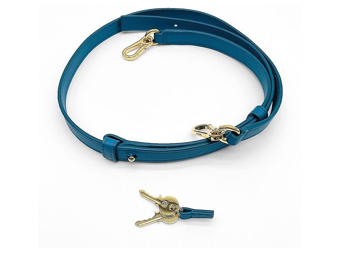 Borsa a tracolla Loewe Amazona 28 Anagram Blu - vista 16