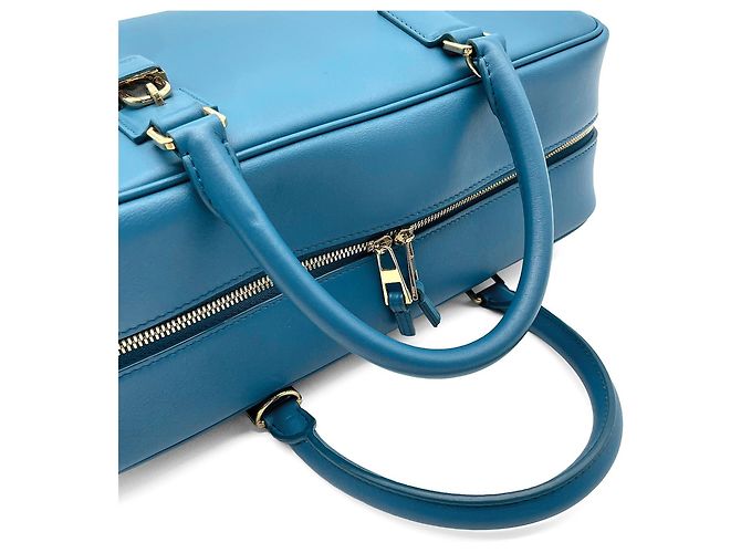 Borsa a tracolla Loewe Amazona 28 Anagram Blu - vista 6