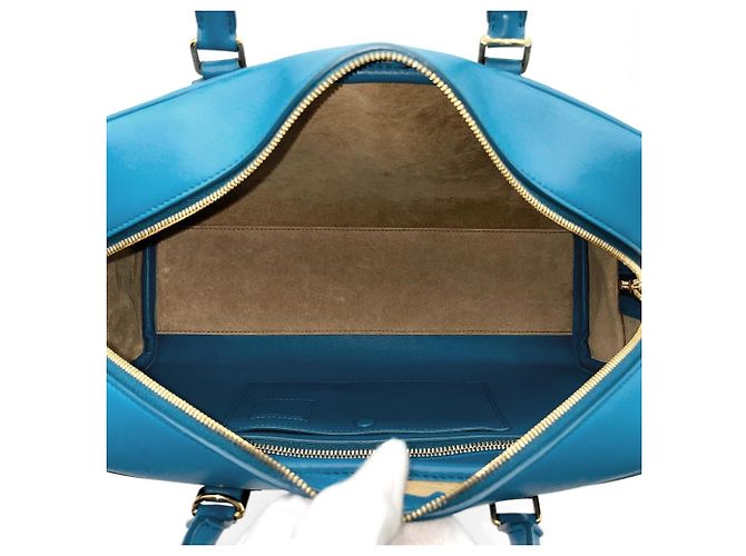 Borsa a tracolla Loewe Amazona 28 Anagram Blu - vista 7
