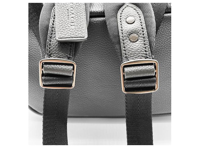 Zaino Coach Hitch nero e marrone in pelle - vista 14