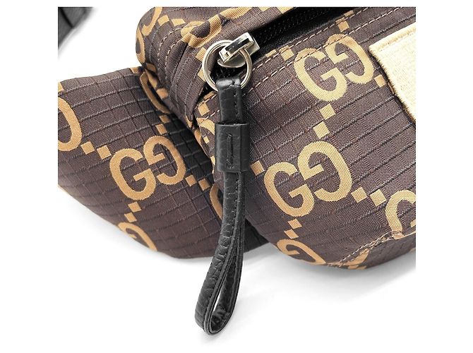 Marsupio GUCCI GG Jacquard Ripstop Marrone - vista 10