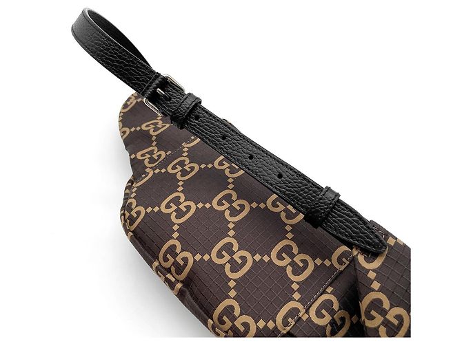 Marsupio GUCCI GG Jacquard Ripstop Marrone - vista 6