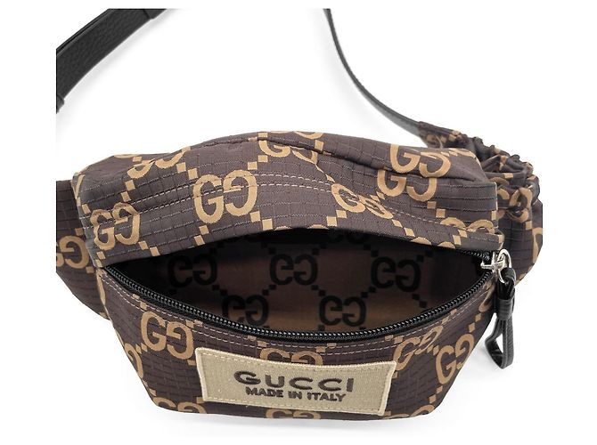 Marsupio GUCCI GG Jacquard Ripstop Marrone - vista 7