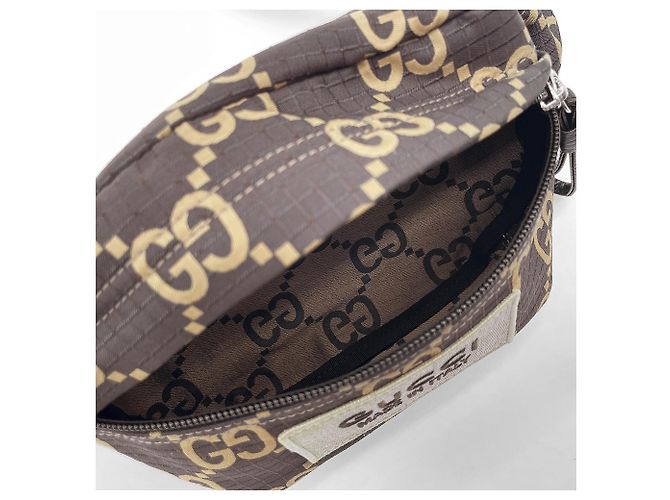 Marsupio GUCCI GG Jacquard Ripstop Marrone - vista 8