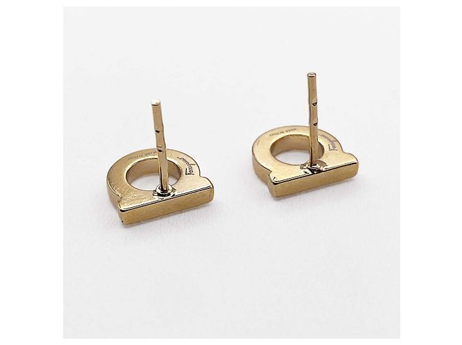 Orecchini Salvatore Ferragamo Gancini Heart Star Swing D'oro - vista 5