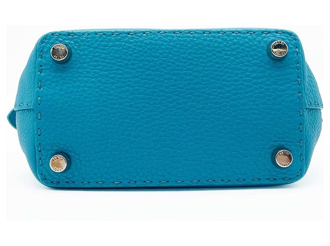 FENDI Selleria Mini Adele Schultertasche Blau - Ansicht 5