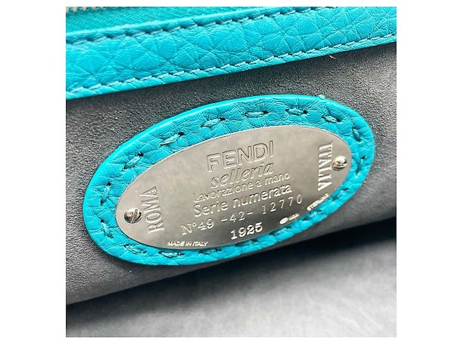 FENDI Selleria Mini Adele Schultertasche Blau - Ansicht 8