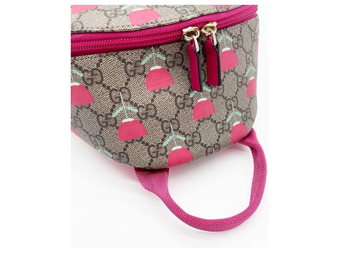 Zaino Tulip per bambini Gucci Marrone Rosa - vista 13