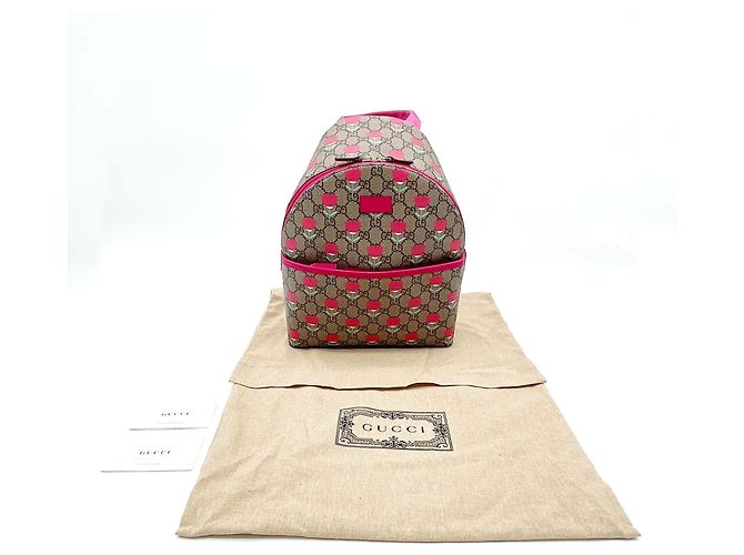 Zaino Tulip per bambini Gucci Marrone Rosa - vista 14